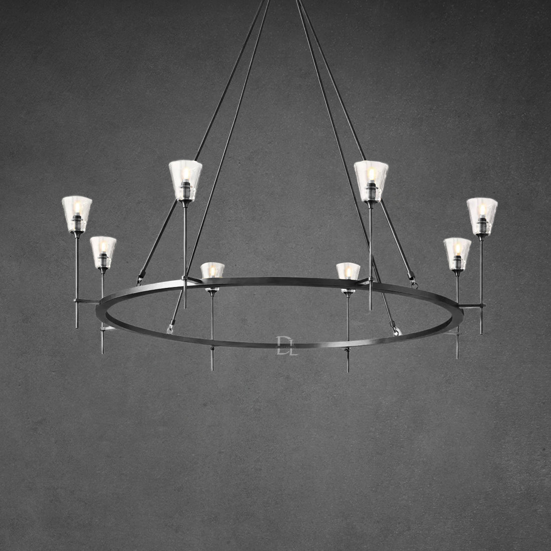 Torche Round Chandelier 58"