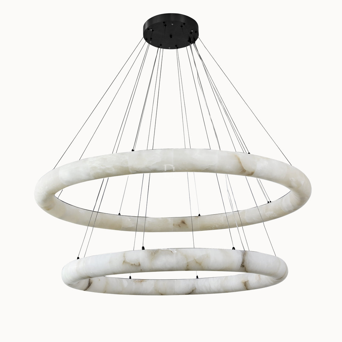 Rivage Lisse Two-Tiered Round Chandelier 61"