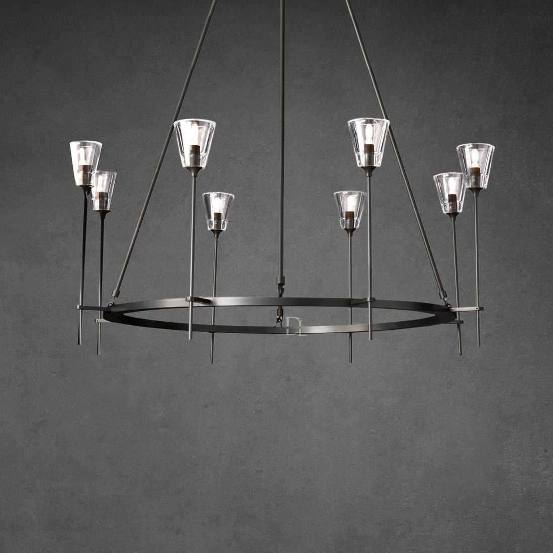 Torche Round Chandelier 46"