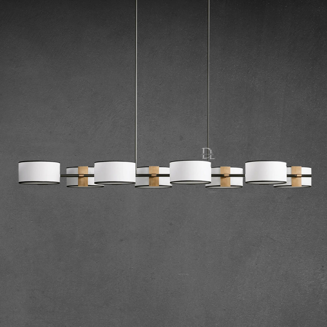Tambour Linear Chandelier 62"