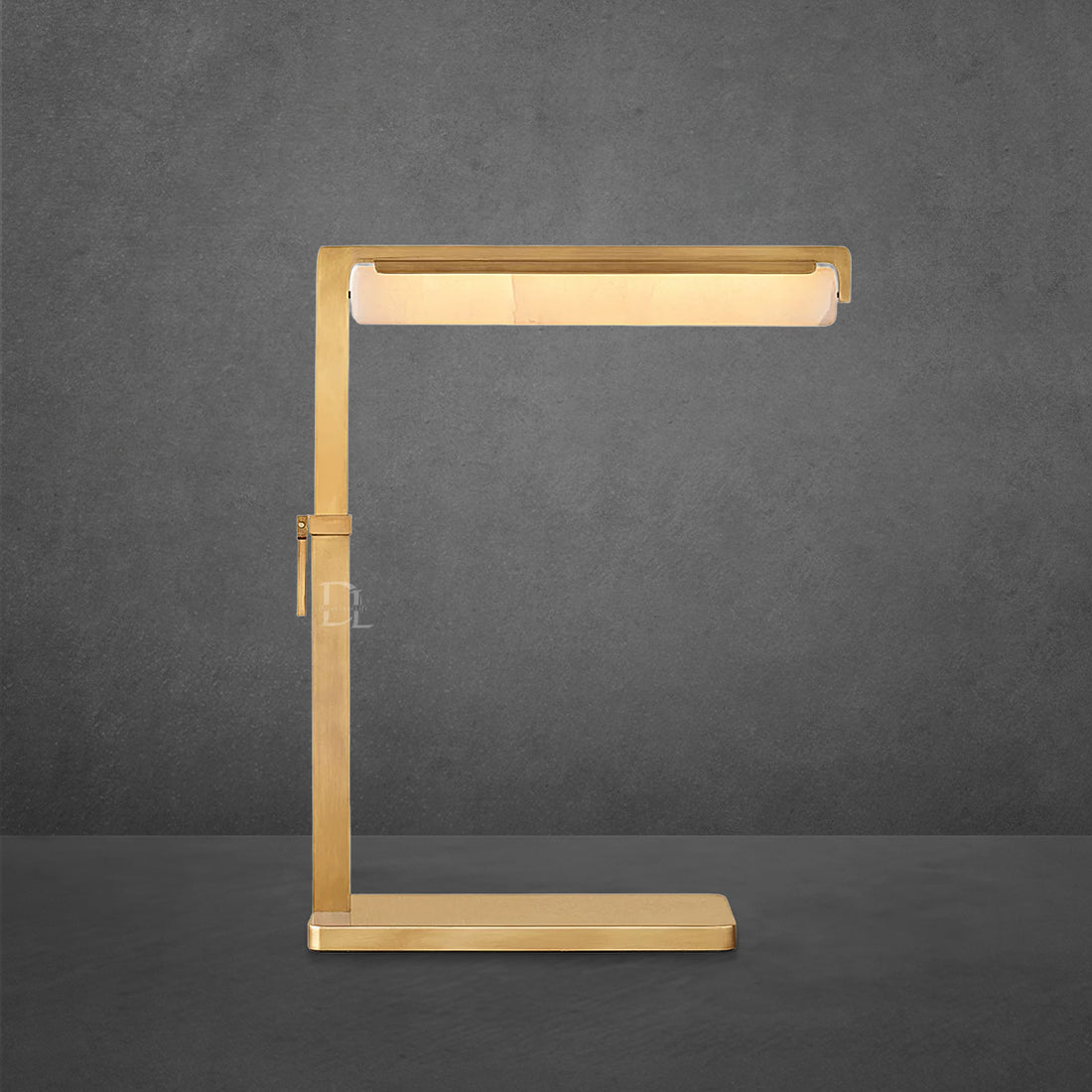 Audobon Alabaster Task Floor Lamp