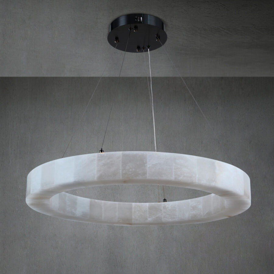 Rivege Calcite Round Chandelier 31"40"60"