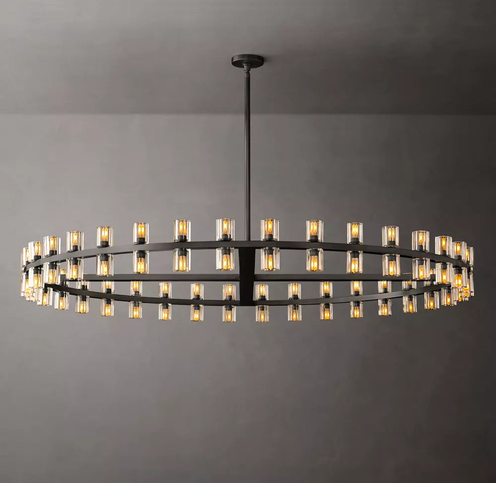 Arcardes Crystal Round Chandelier 60"