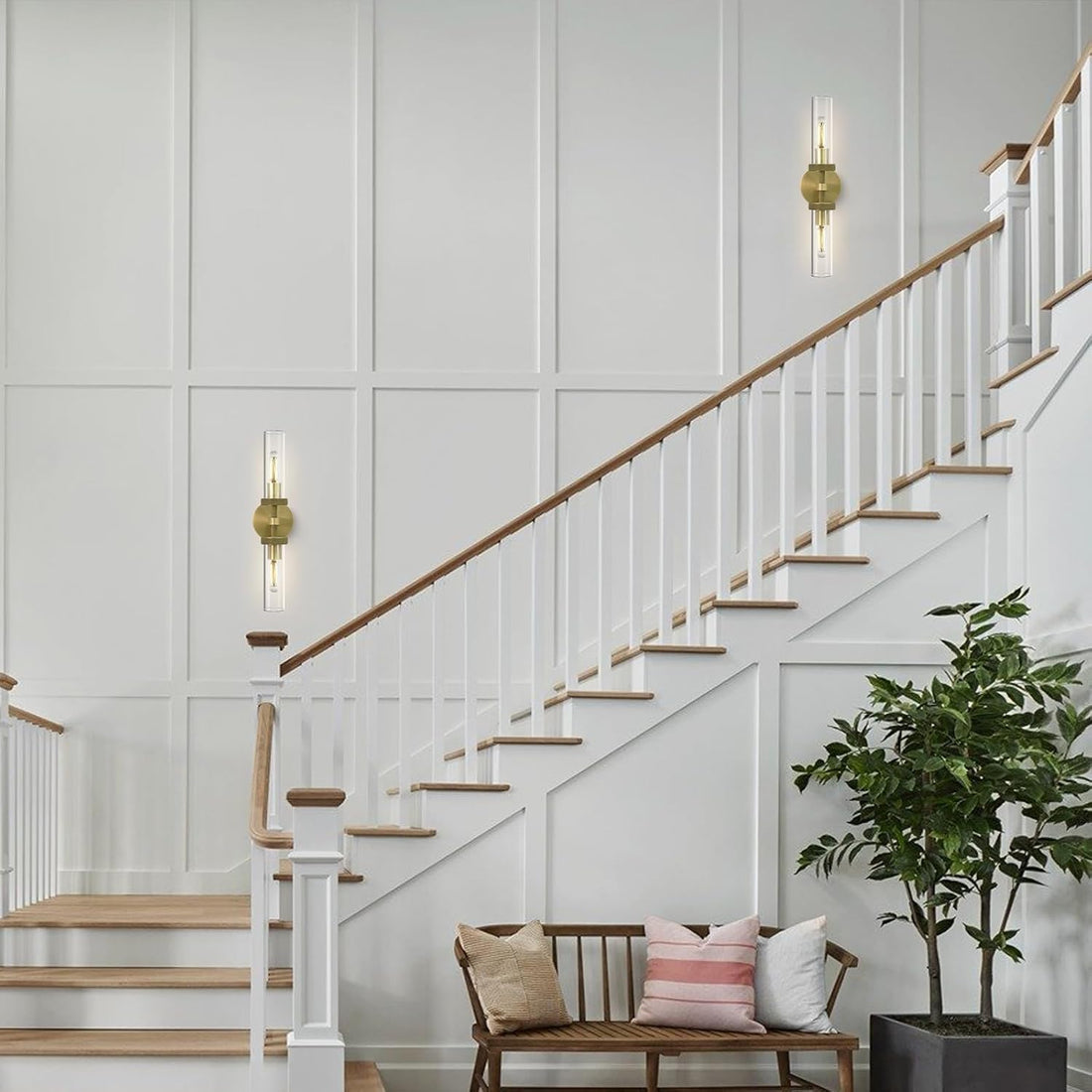 Knurled Glass Wall Sconces 1 Light