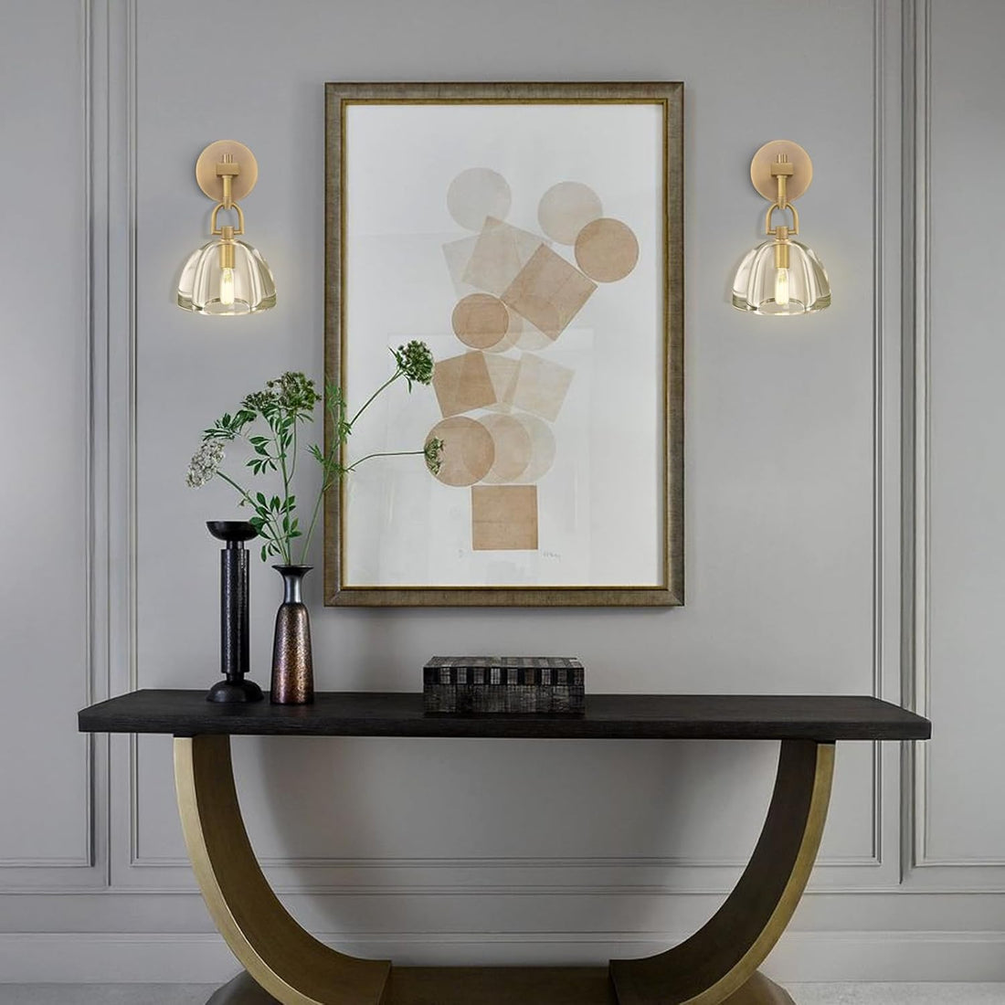 Botanist Cloche Crystal Wall Sconce