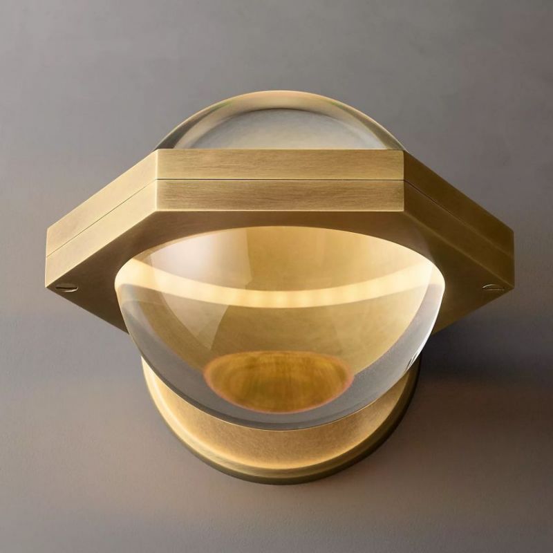 Eclatanty Crystal Ball Wall Sconce