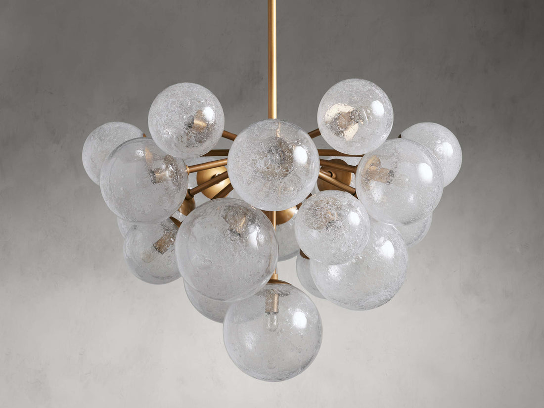 Mardena Textured Glass Chandelier