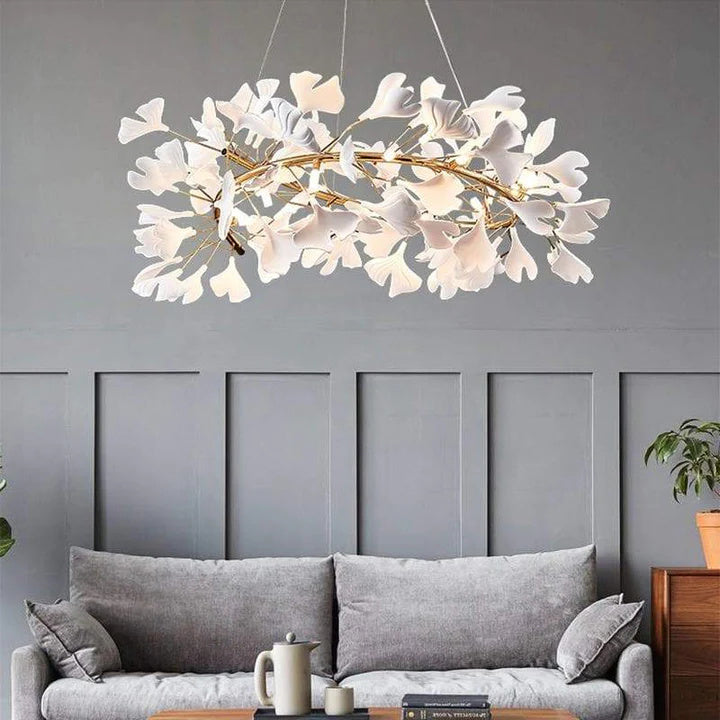 Luxury Ceramic Ginkgo Petal Chandelier – Decorluxelife