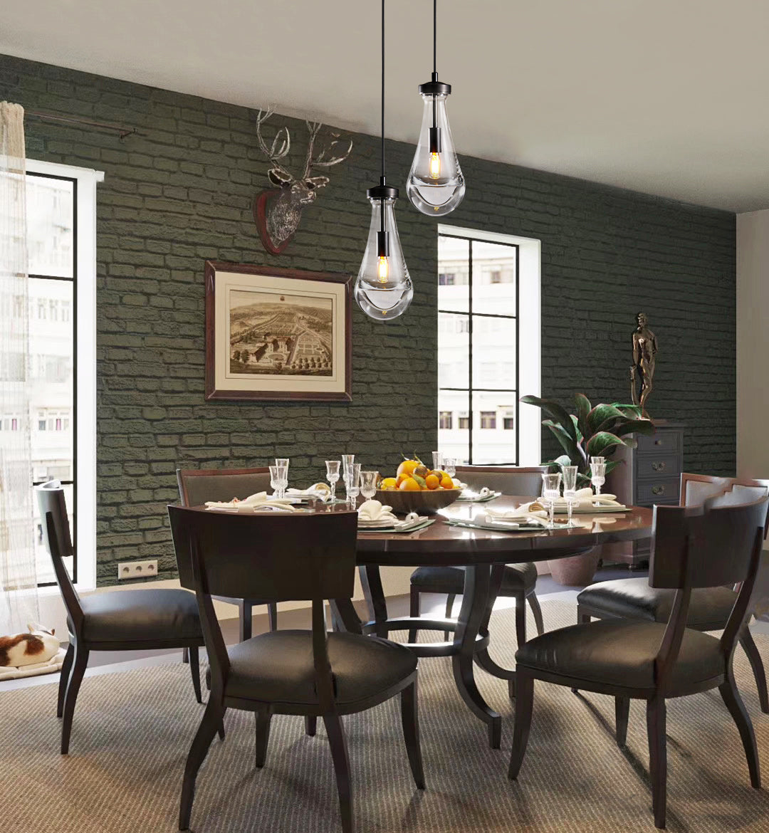 Raindrop Round Chandelier 5" (Cord)