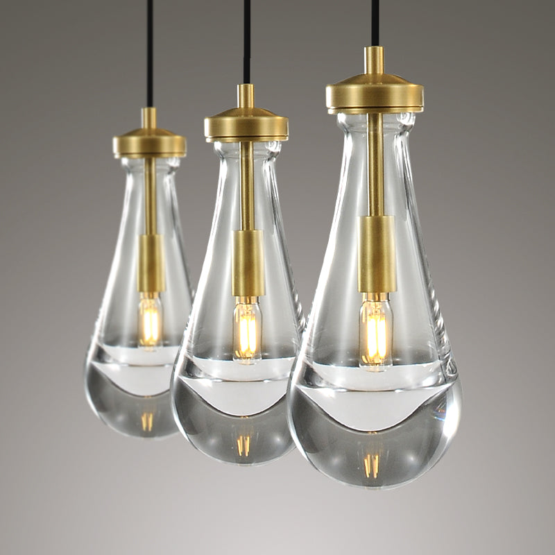 Raindrop Rectangular Chandelier 22" (Cord)