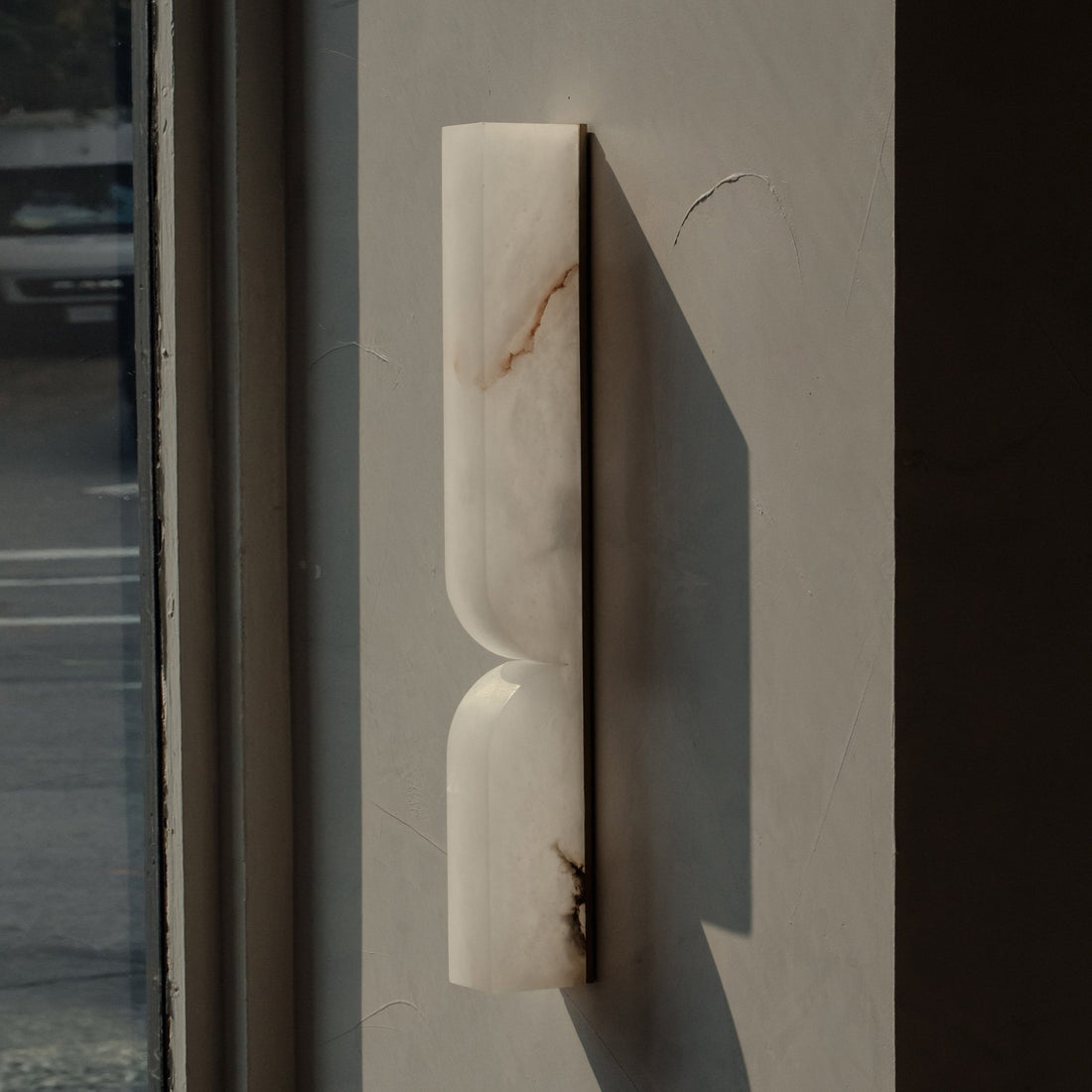 Rectangular Alabaster Wall Lamp