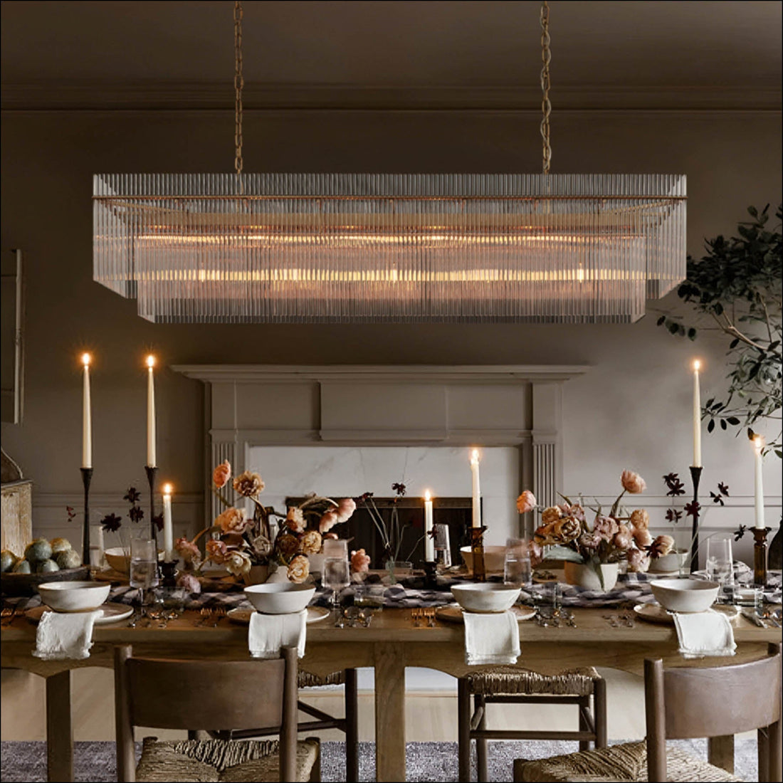 Timelore Rectangular Chandelier
