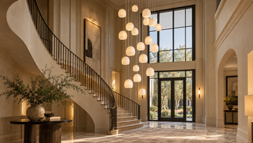 How to Customize a Chandelier for a Double-Height Entryway