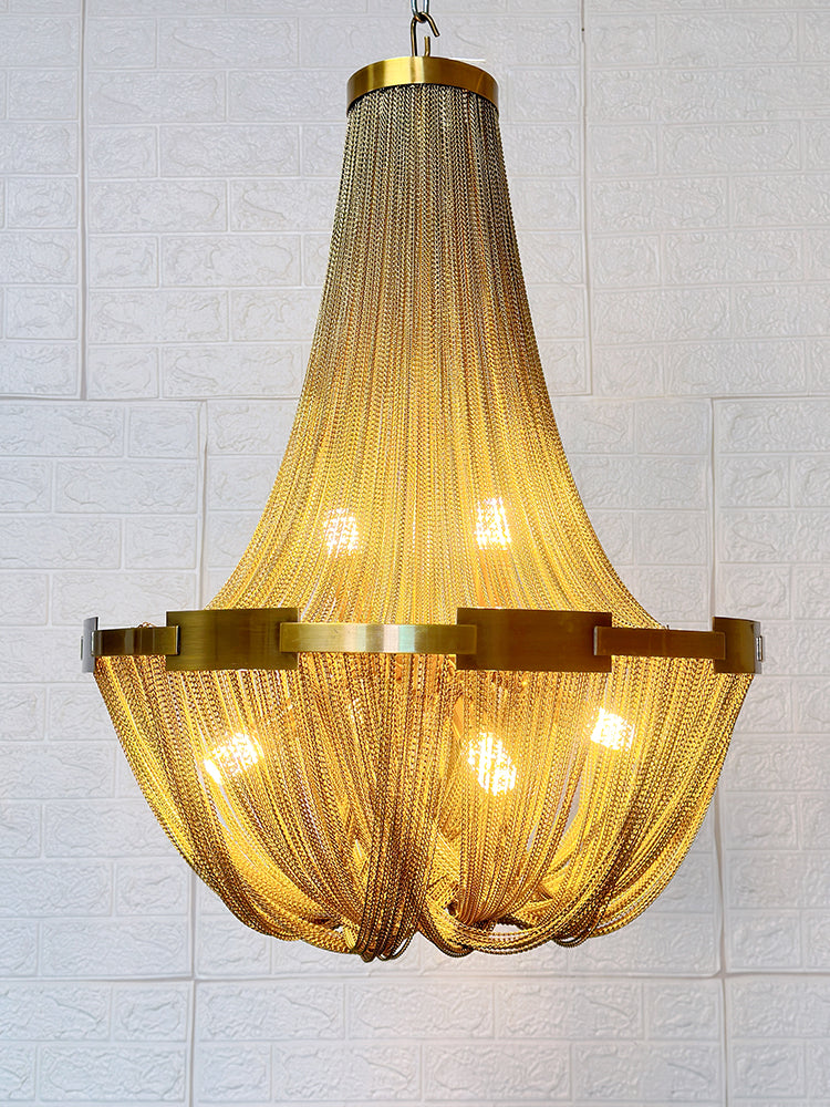 Alisa Tassel Aluminum Chain Chandelier