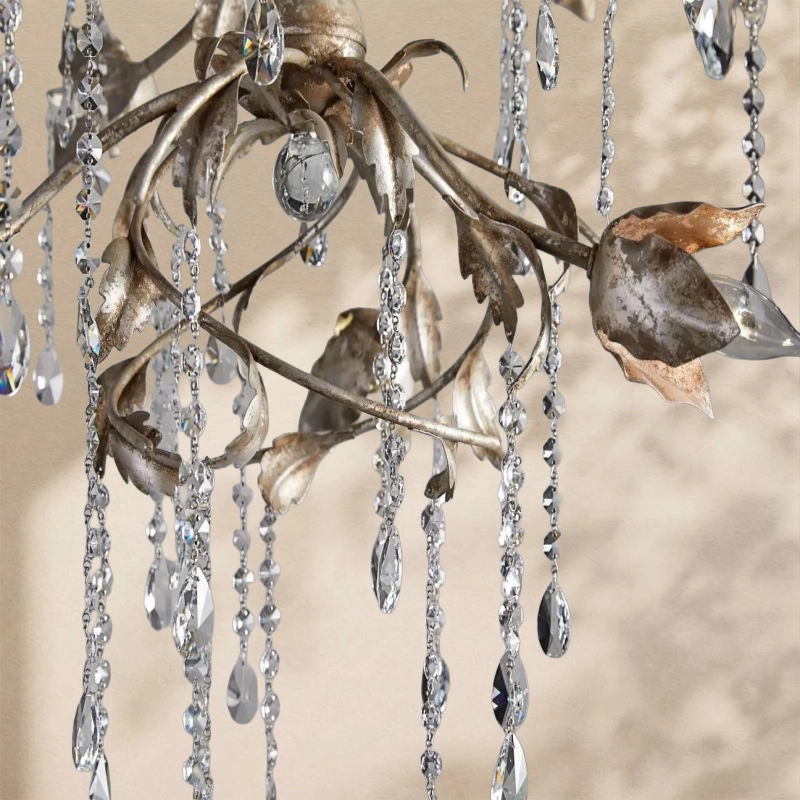 Gothic Viticcio Round Chandelier 40"-Silver