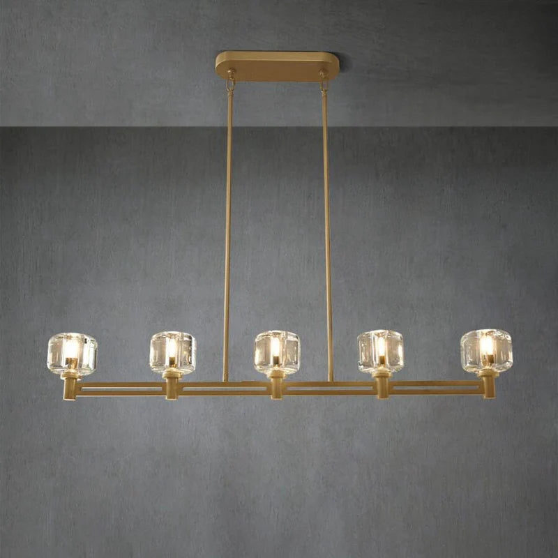 Demarety Linear Chandelier 54" for Living Room, Bedroom, Dining Table