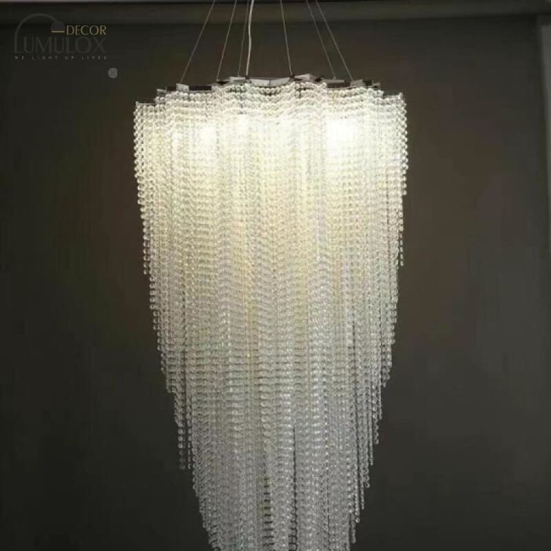 Burj Chandeliers in Clear Crystal