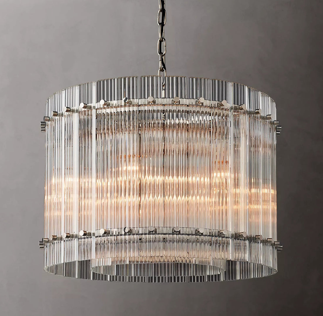 San Marc Handmade Glass Round Chandelier 22"