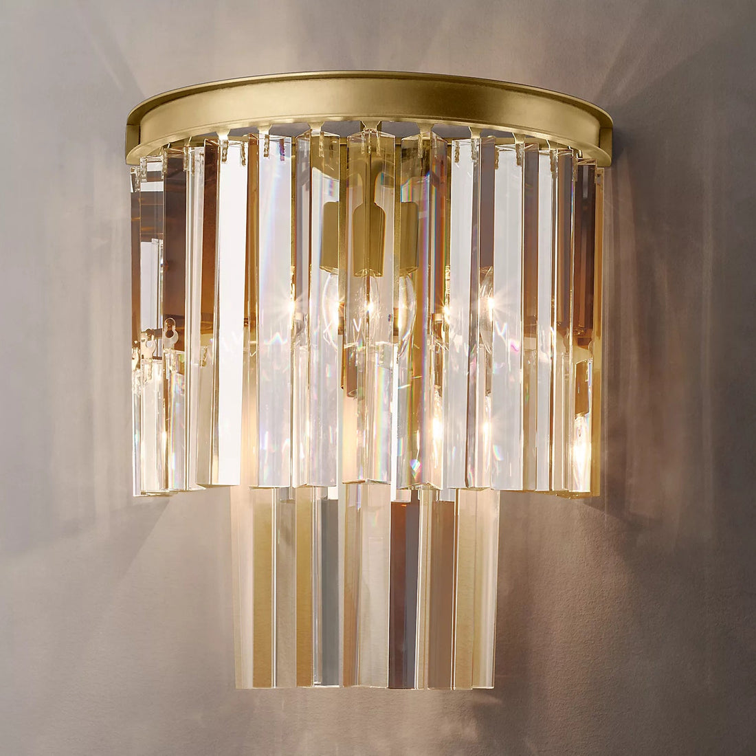 Franky Multi-Tier Crystal Wall Sconce