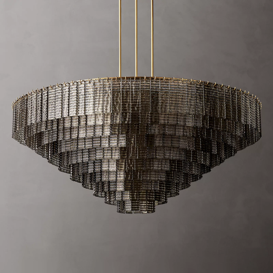 Siren Glass Round Chandelier 65"