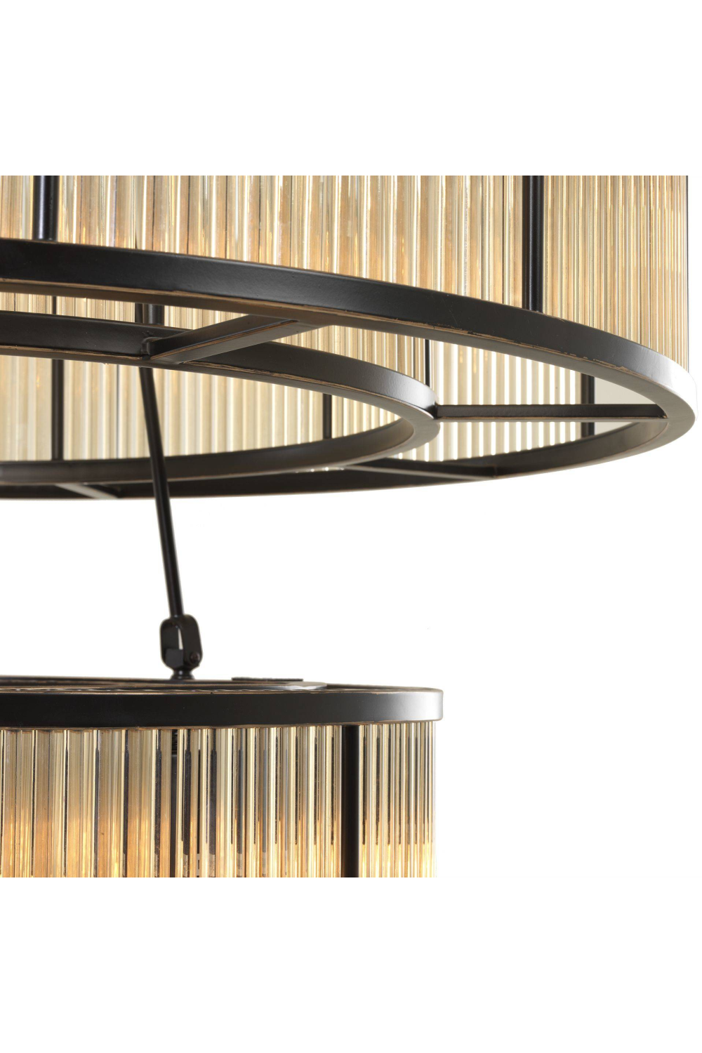 Bernardi Glass 2-Tier Round Chandelier