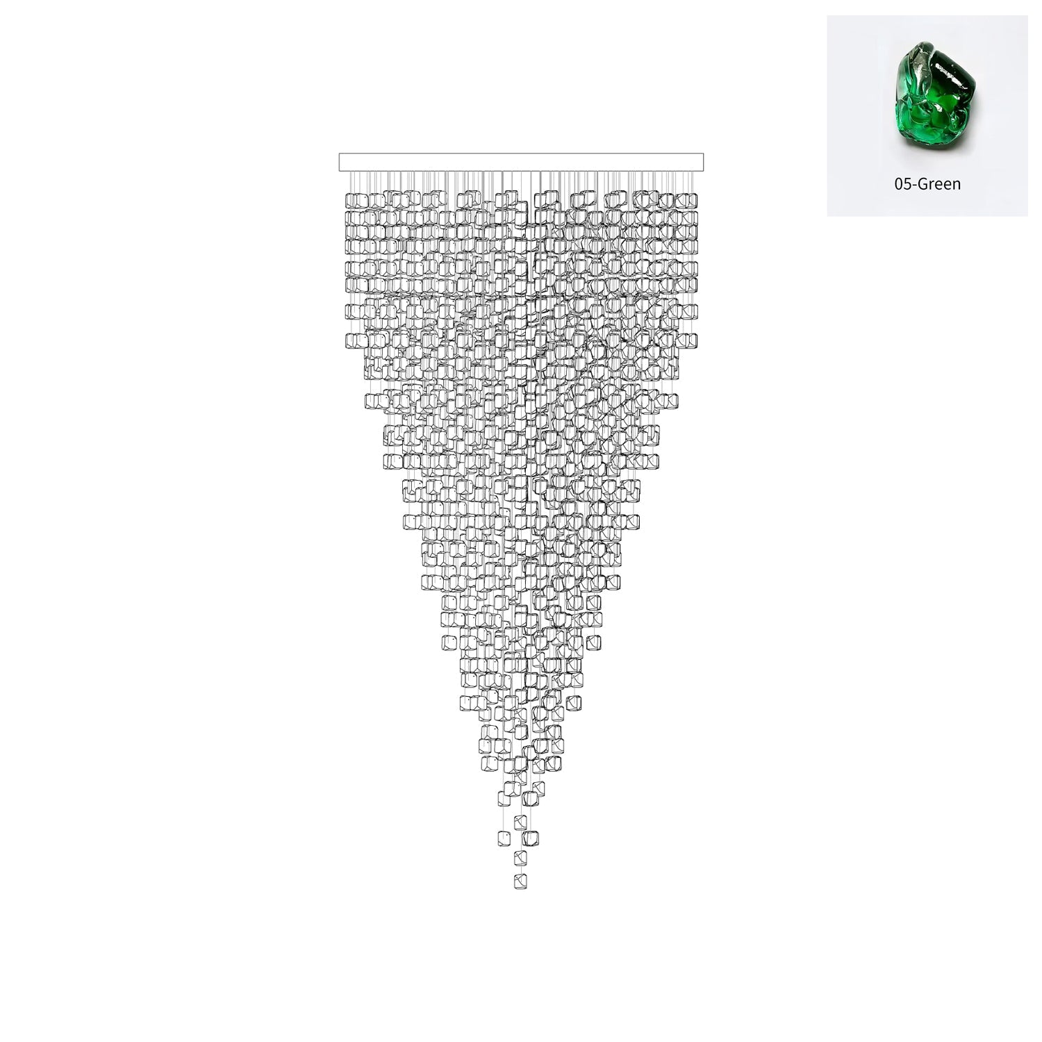 Crystal Stone Chandelier