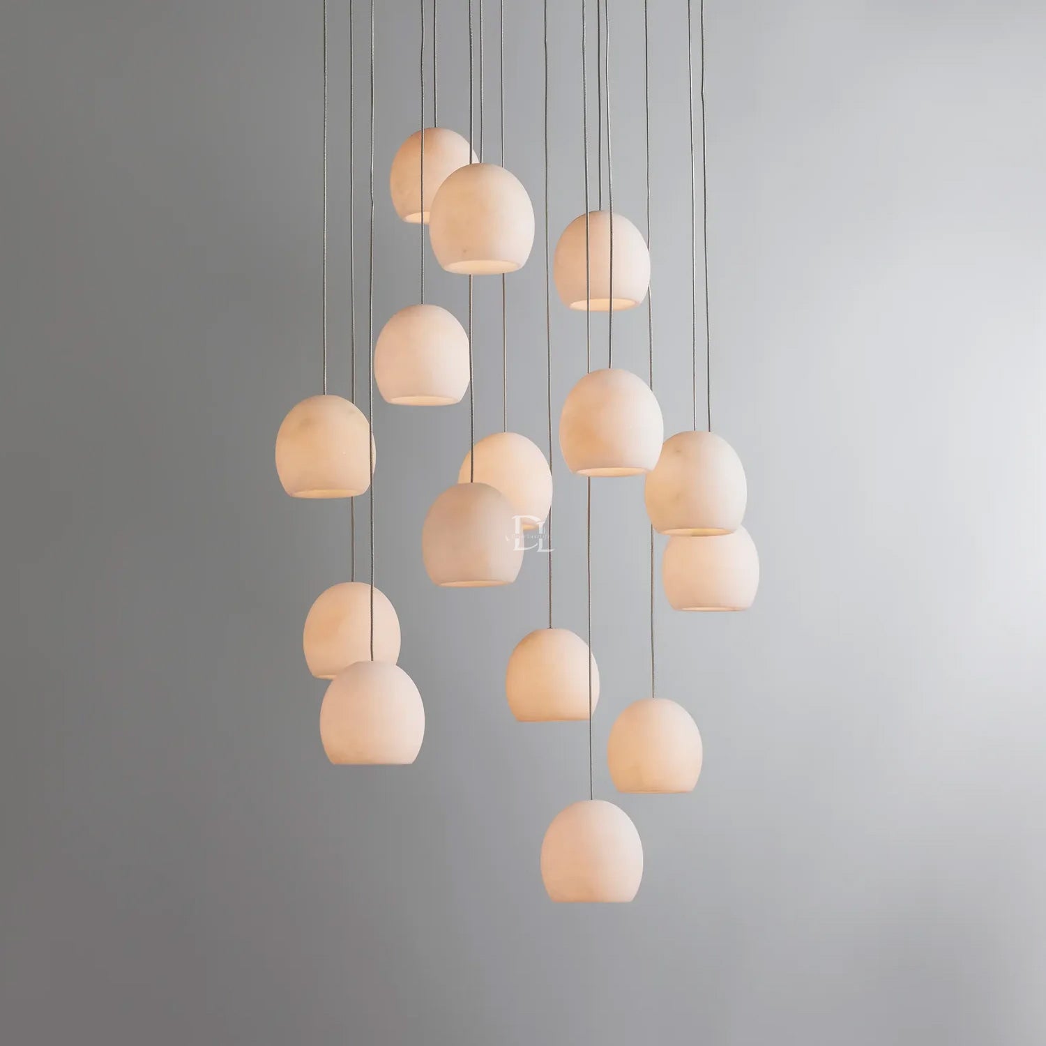 Arica Alabaster Round Chandelier