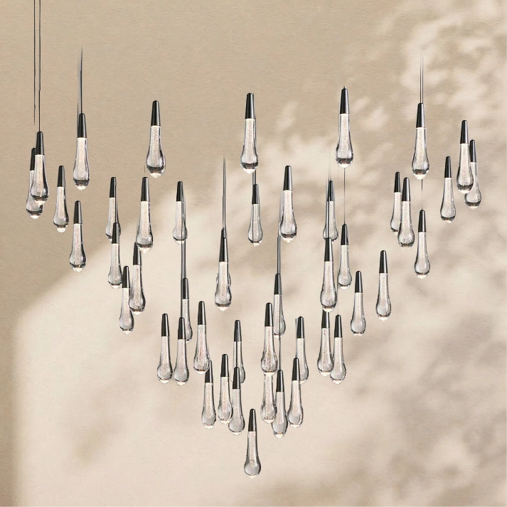 Soratai Modern Round Chandelier 17" 24" 36" 58"