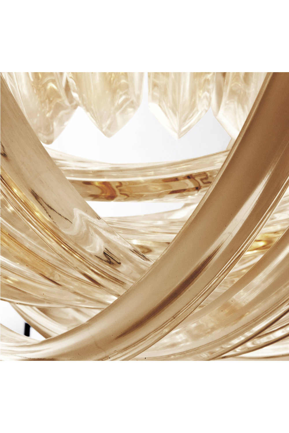 Lucite Loop Chandelier L