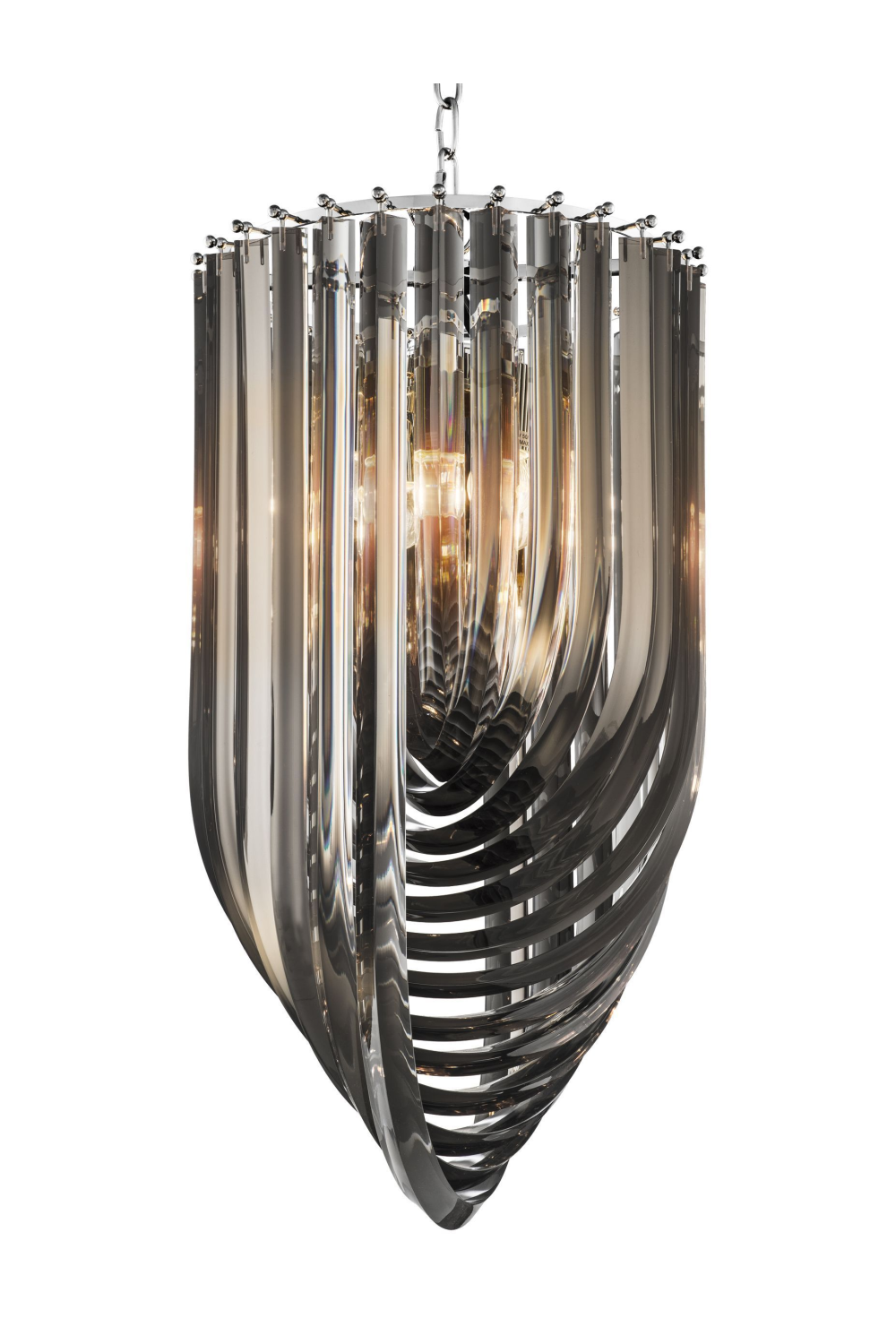 Lucite Loop Chandelier S