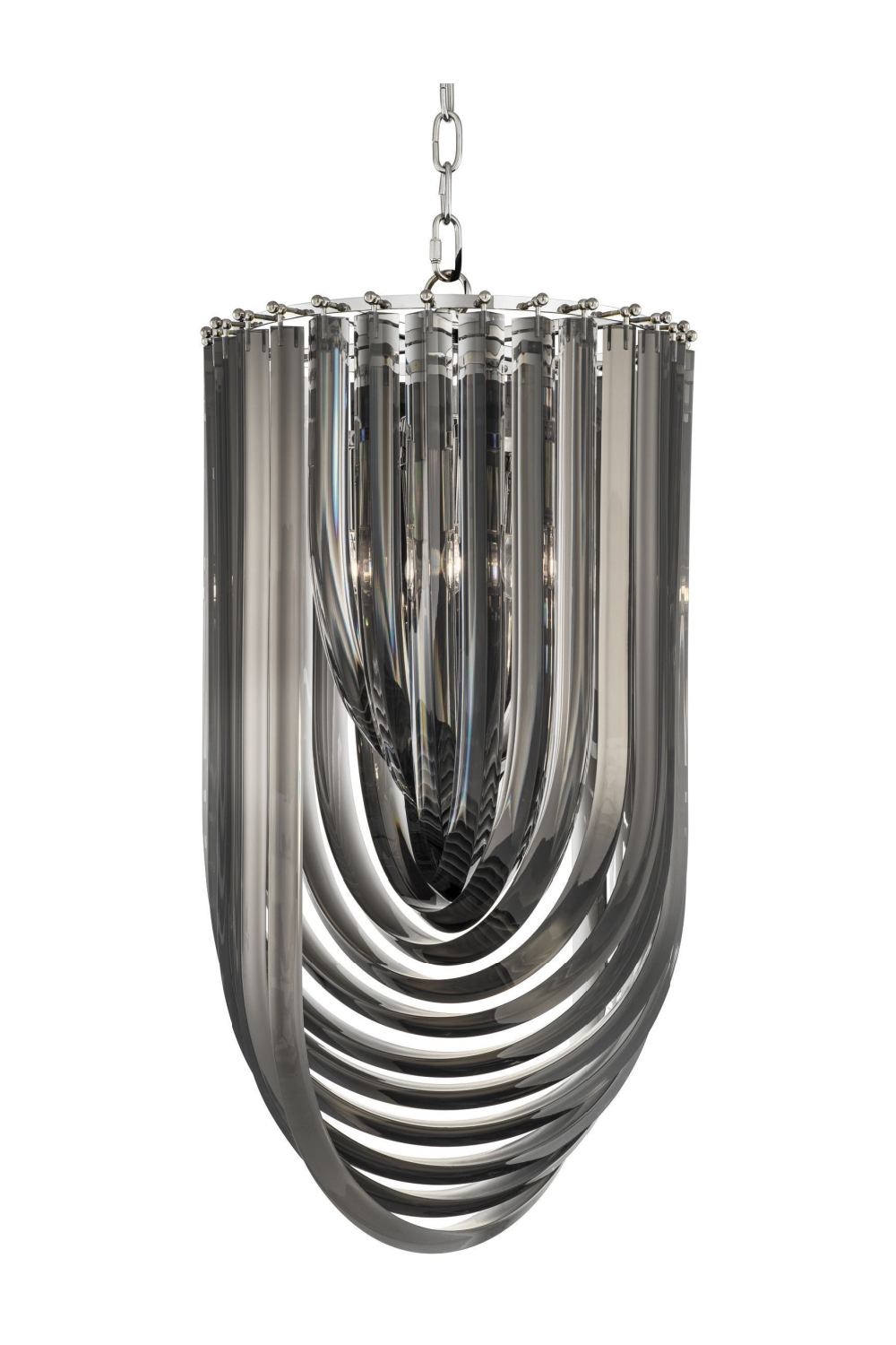 Lucite Loop Chandelier S