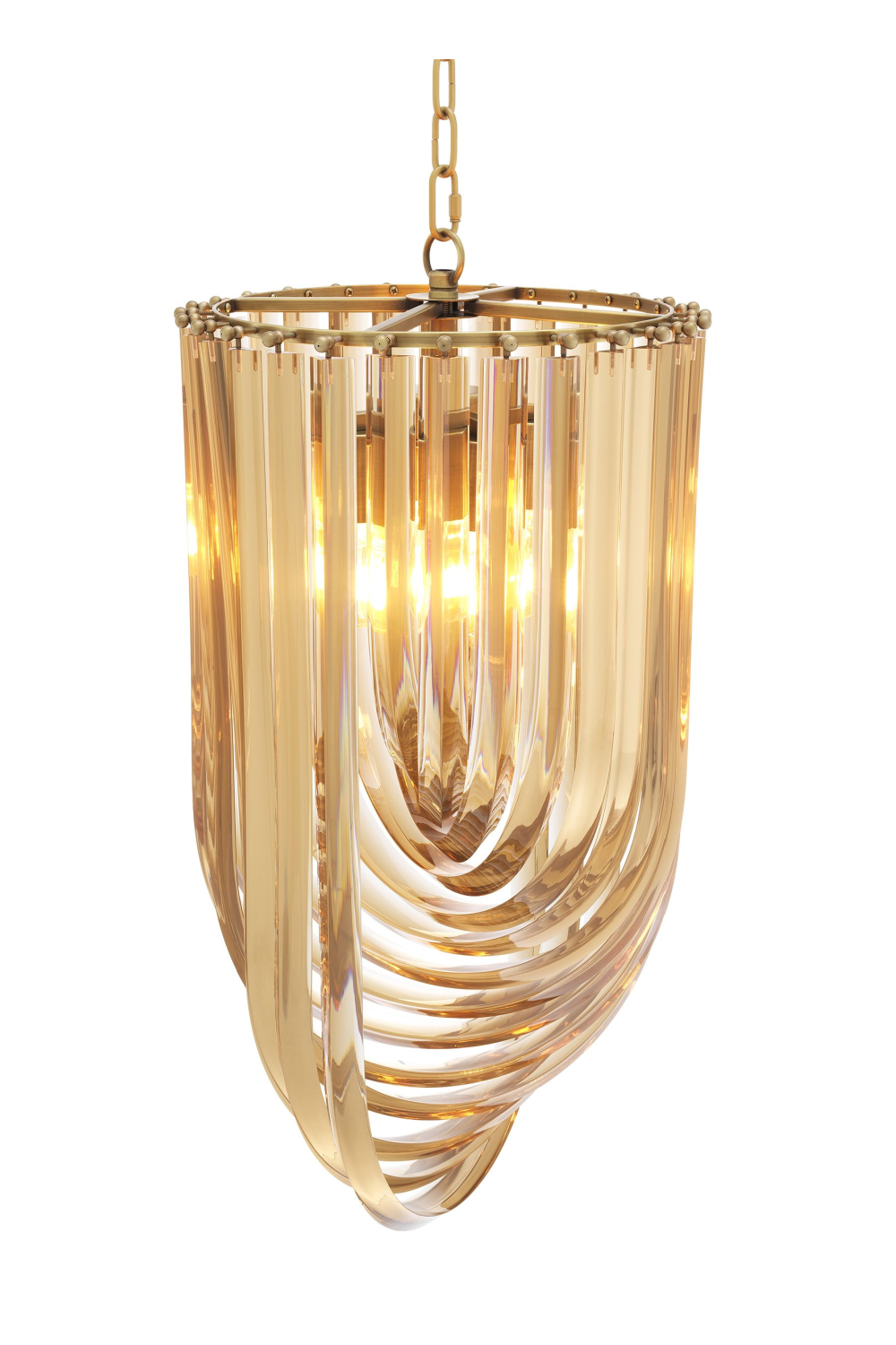 Lucite Loop Chandelier S