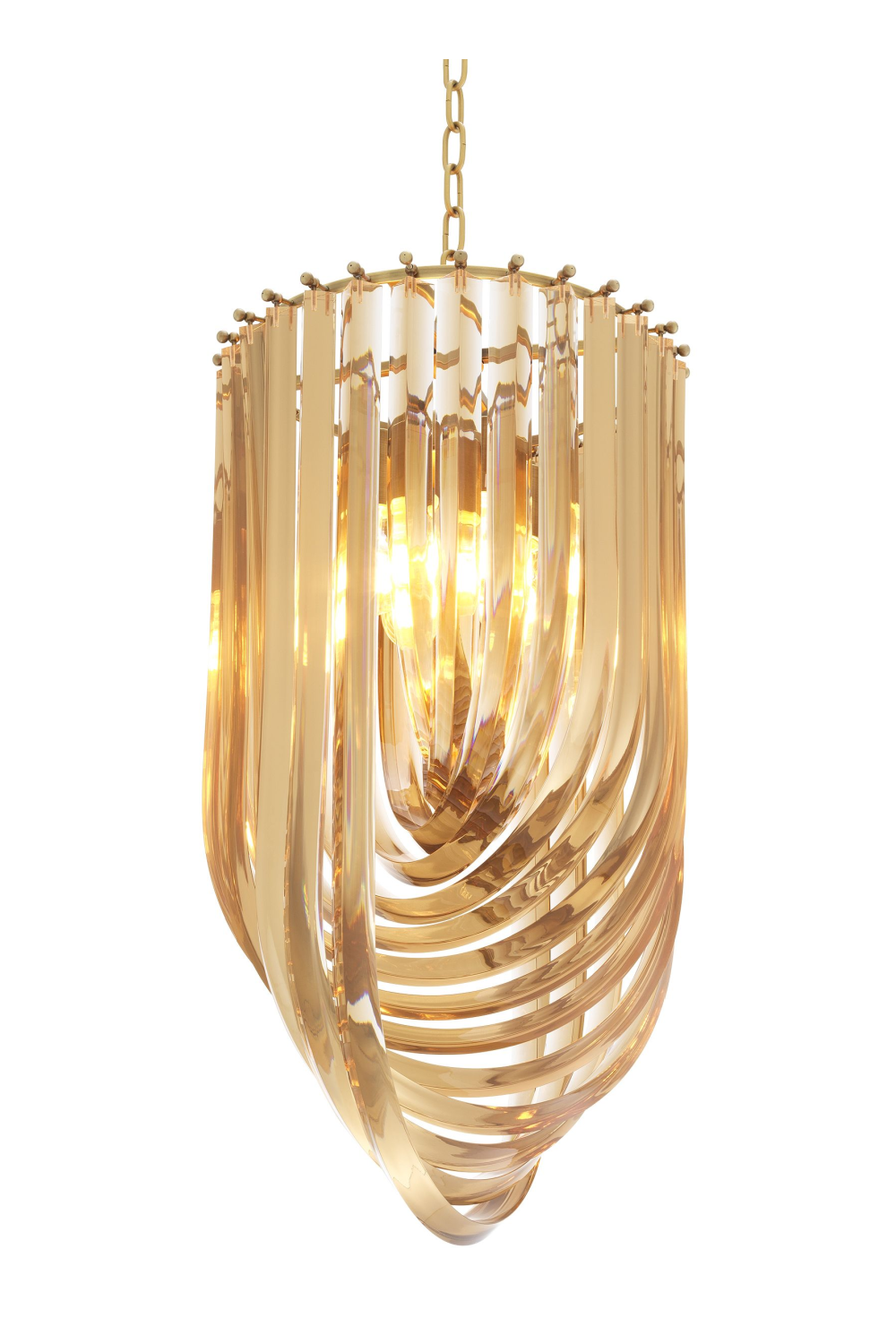 Lucite Loop Chandelier S
