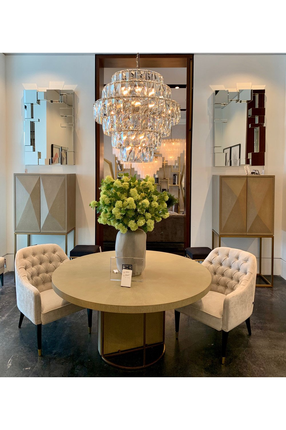Glass Layered Chandelier L