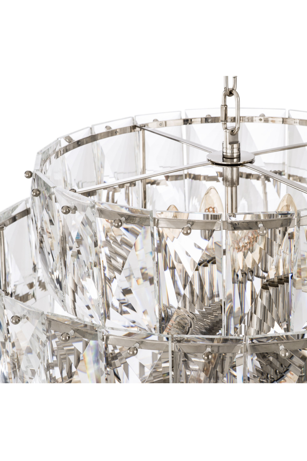Glass Layered Chandelier L