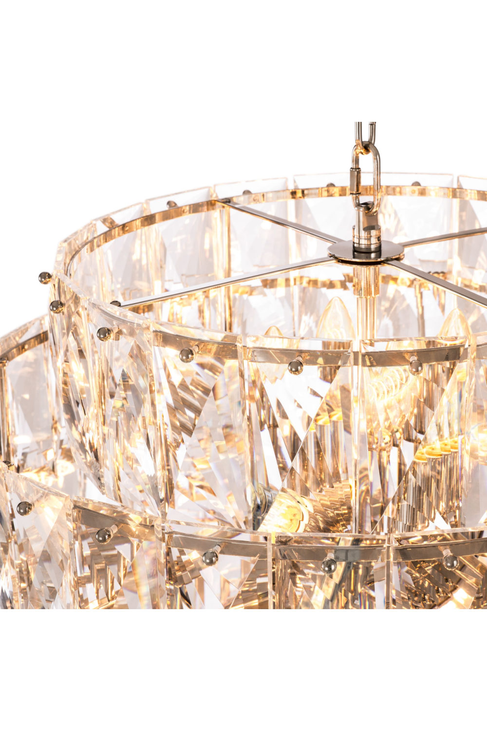 Glass Layered Chandelier L