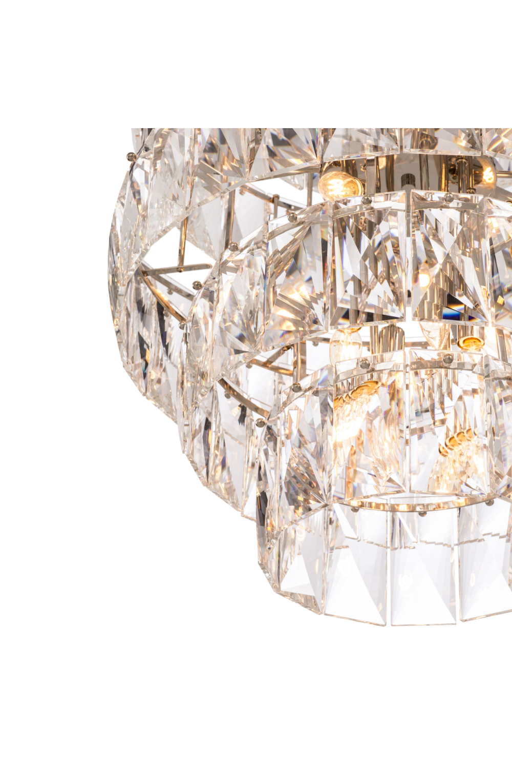 Glass Layered Chandelier L