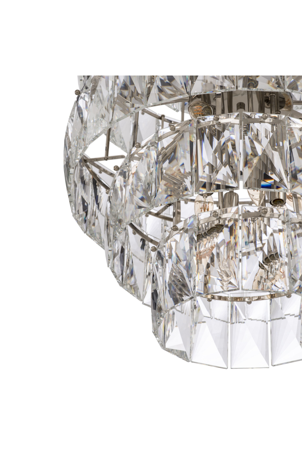 Glass Layered Chandelier L