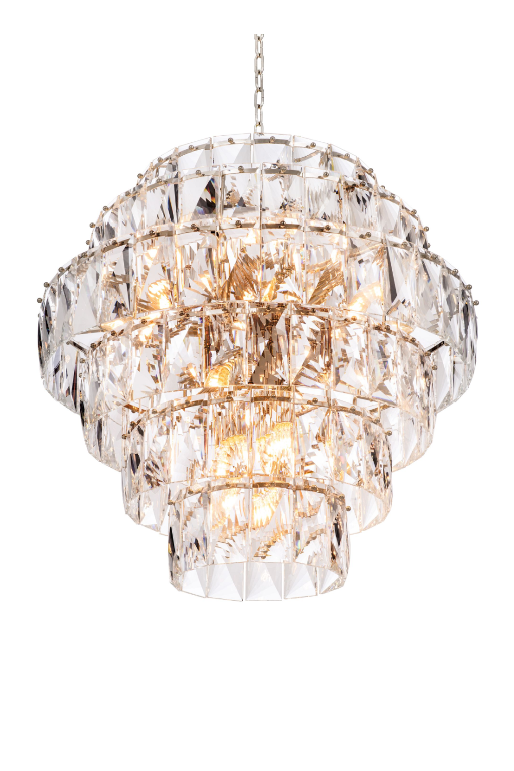 Glass Layered Chandelier L
