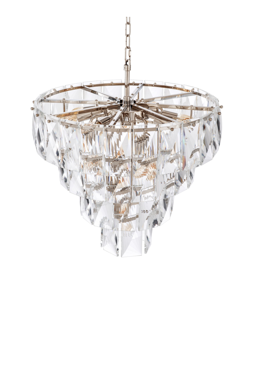 Glass Layered Chandelier S