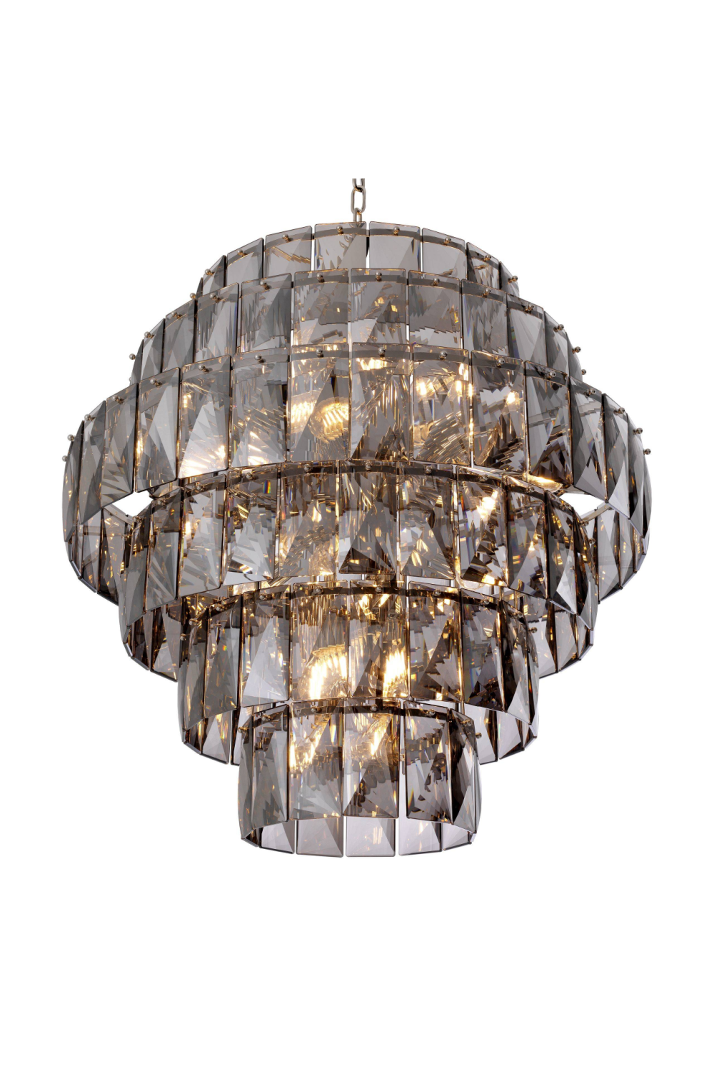 Glass Layered Chandelier L