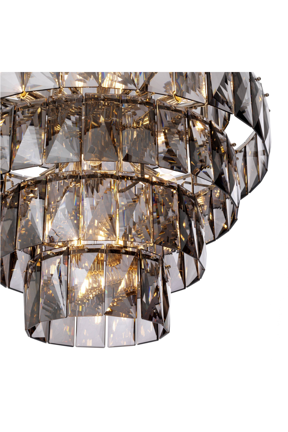 Glass Layered Chandelier L