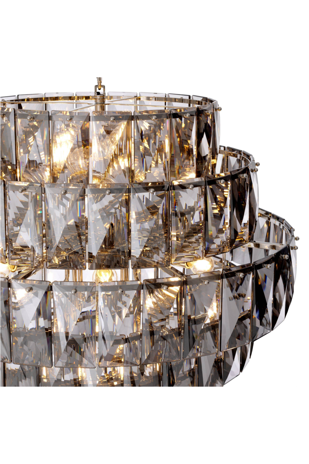 Glass Layered Chandelier L