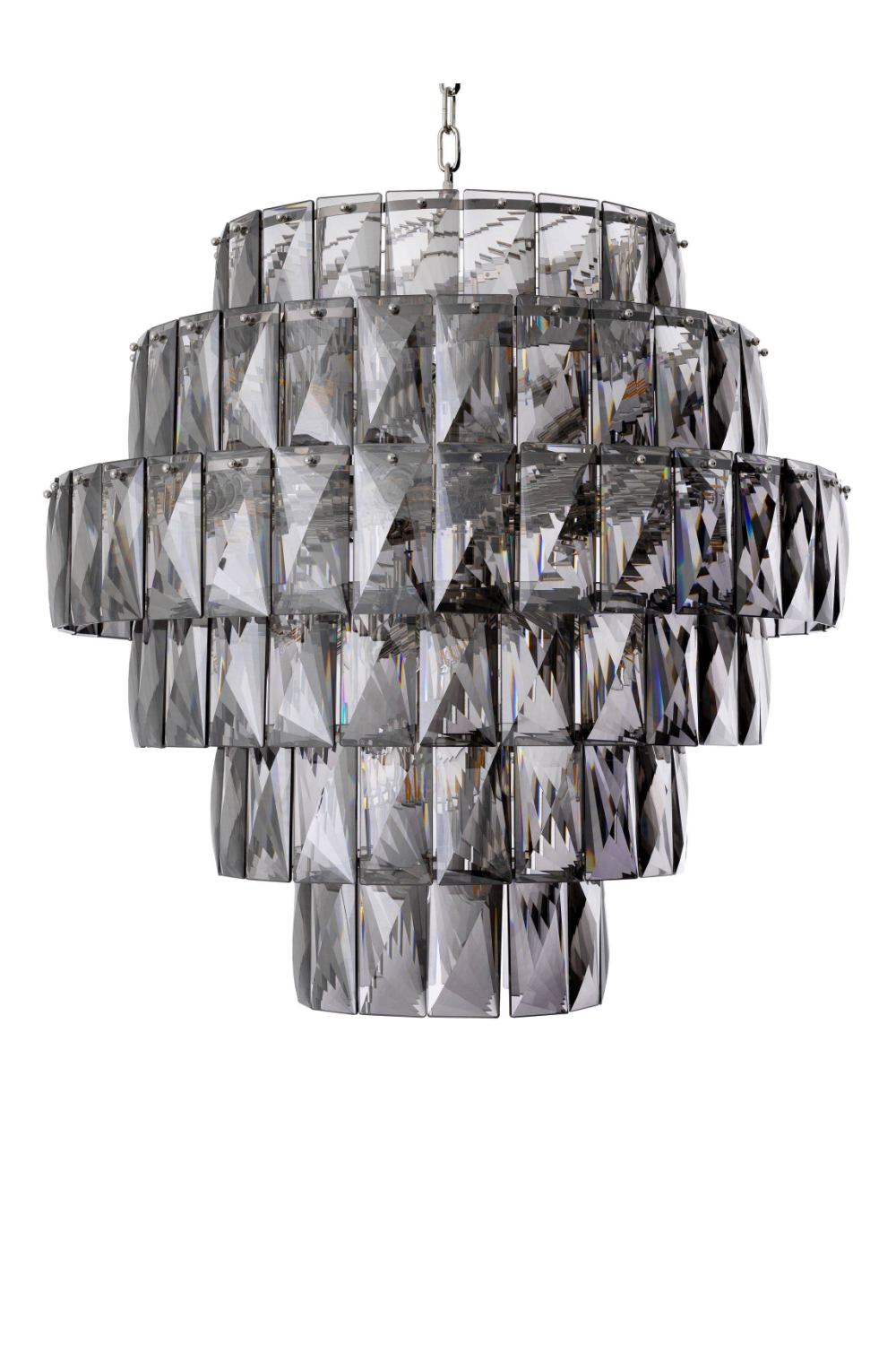 Glass Layered Chandelier L