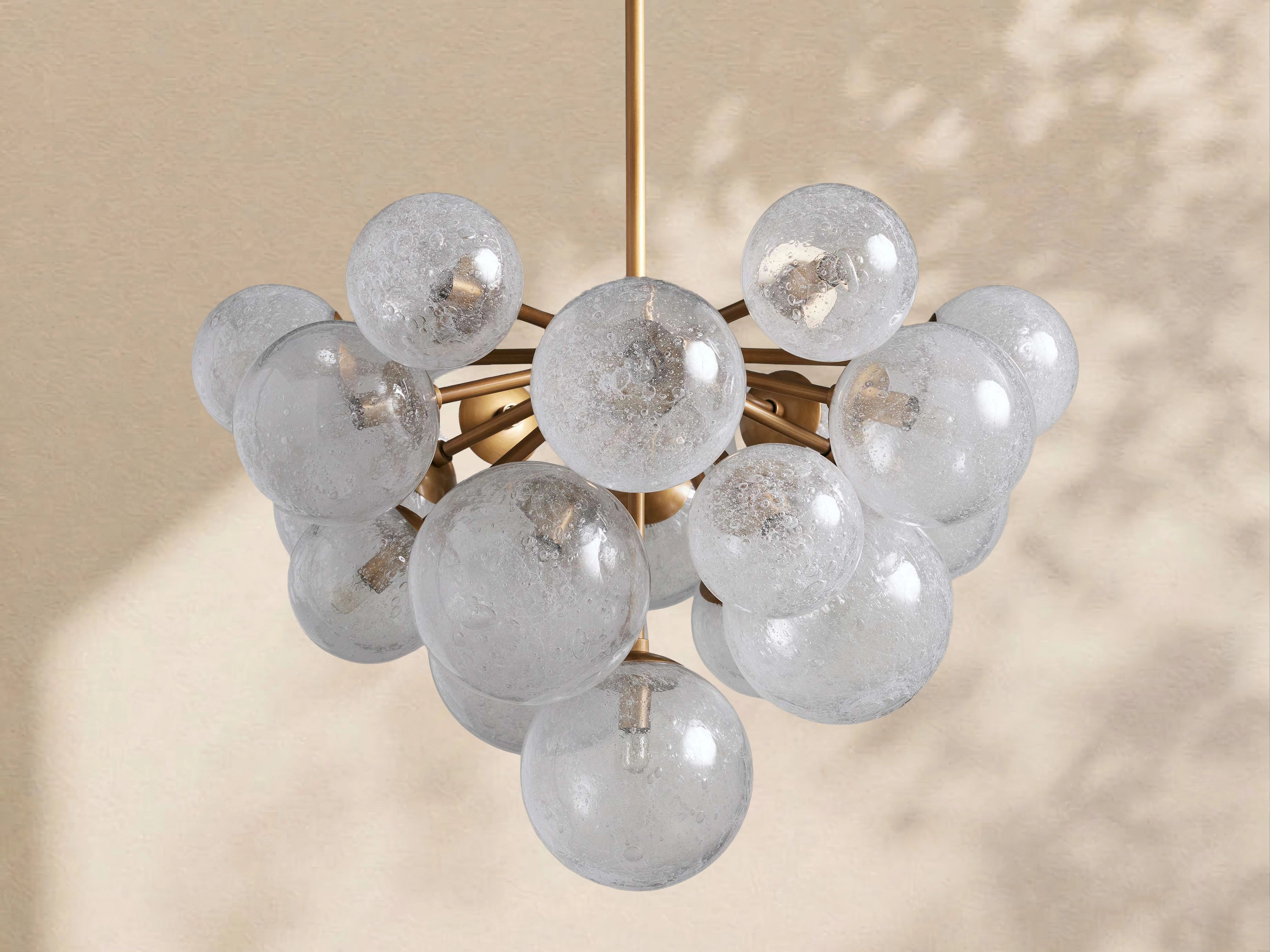 Mardena Textured Glass Chandelier