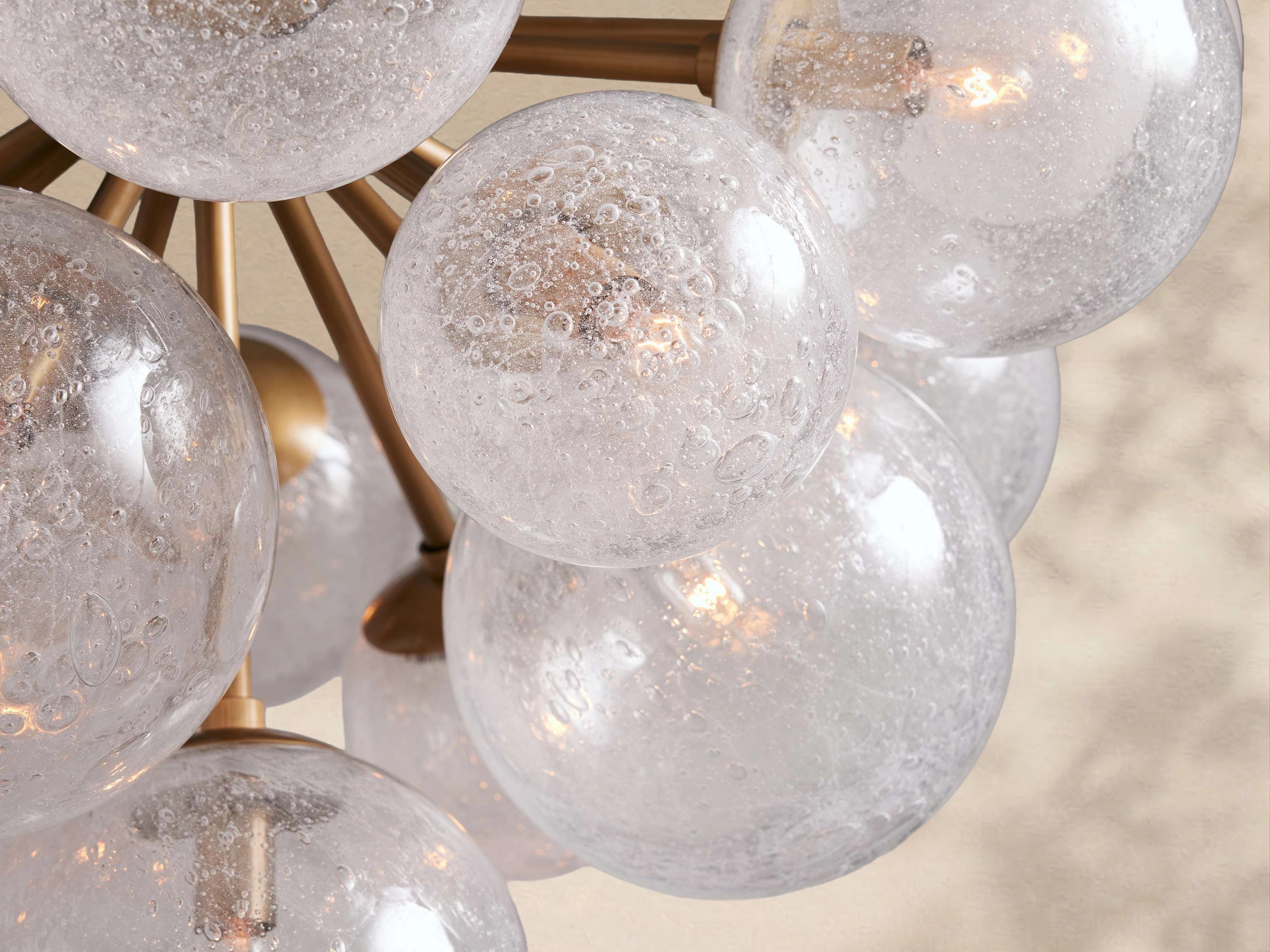 Mardena Textured Glass Chandelier