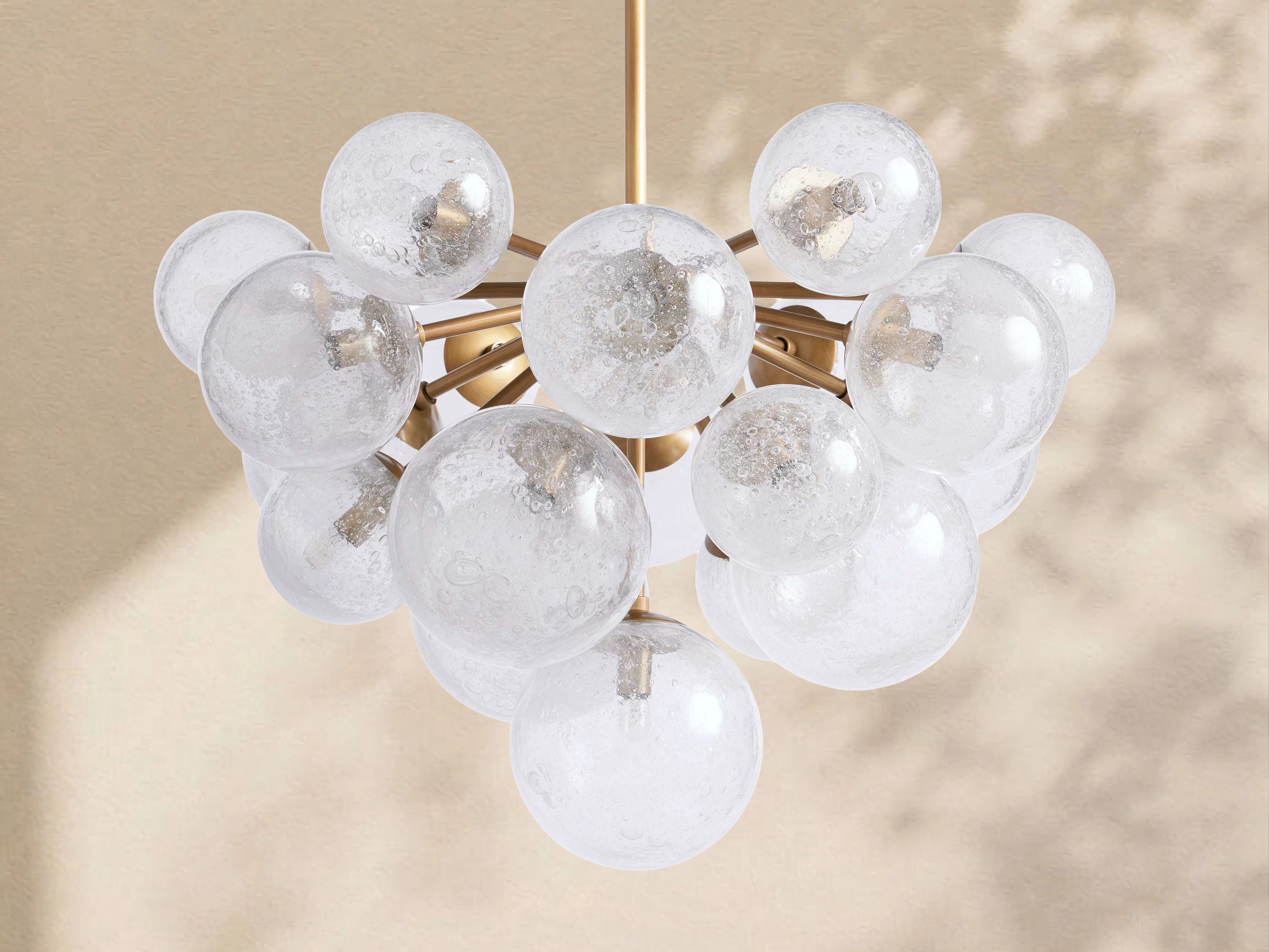 Mardena Textured Glass Chandelier