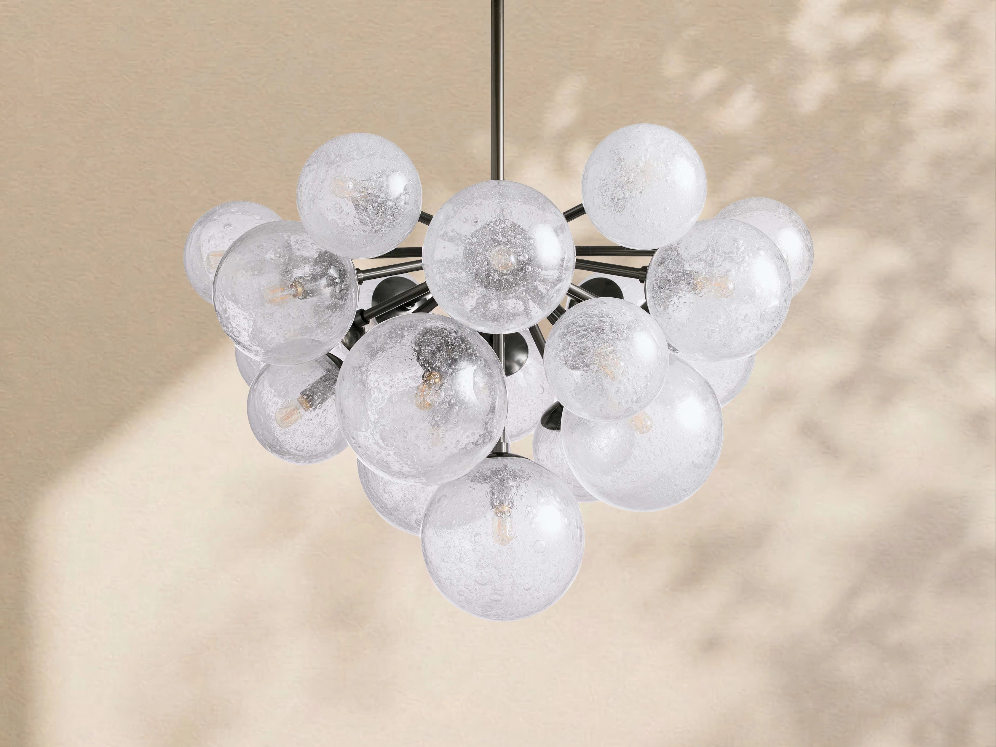 Mardena Textured Glass Chandelier