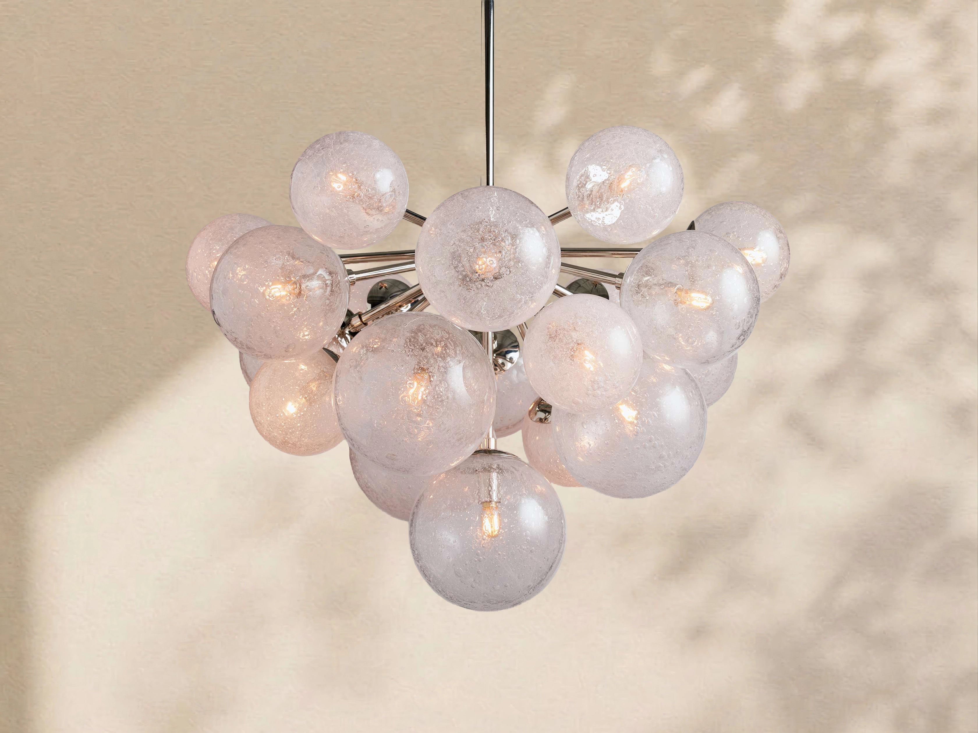 Mardena Textured Glass Chandelier