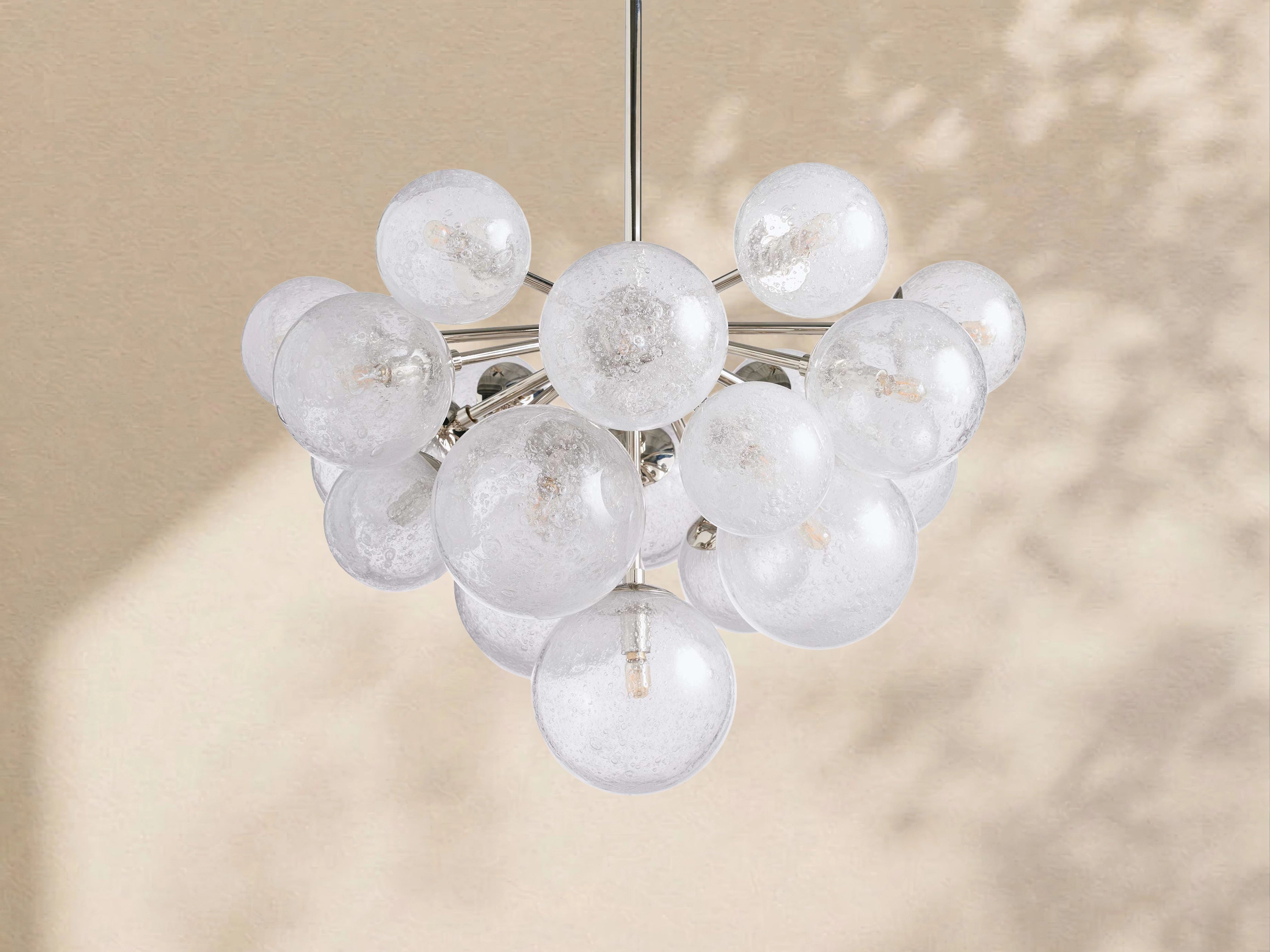 Mardena Textured Glass Chandelier